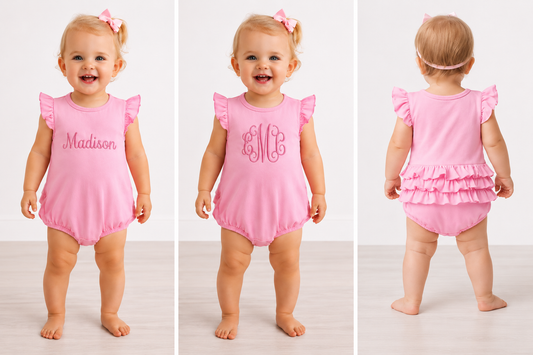 Girl’s Pink Ruffle Bum Bubble